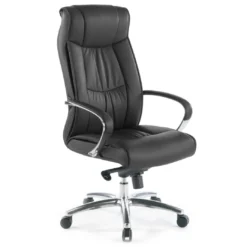 Sillón de oficina Bahia ecopiel, brazos de aluminio