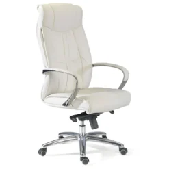 Sillón de oficina Bahia ecopiel, brazos de aluminio