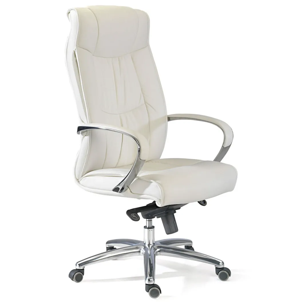 Sillón de oficina Bahia ecopiel, brazos de aluminio