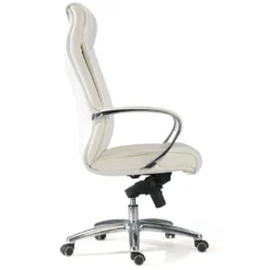 Sillón de oficina Bahia ecopiel, brazos de aluminio