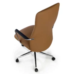 Sillón de Oficina Bristol, brazos aluminio, ecopiel