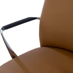 Sillón de Oficina Bristol, brazos aluminio, ecopiel