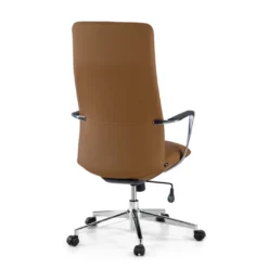Sillón de Oficina Bristol, brazos aluminio, ecopiel