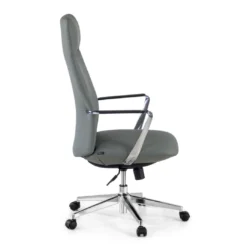 Sillón de Oficina Bristol, brazos aluminio, ecopiel