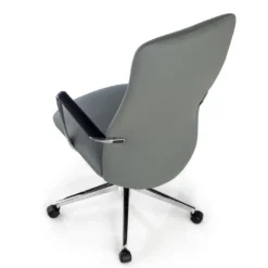 Sillón de Oficina Bristol, brazos aluminio, ecopiel
