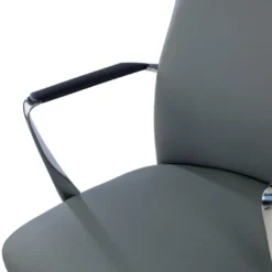 Sillón de Oficina Bristol, brazos aluminio, ecopiel