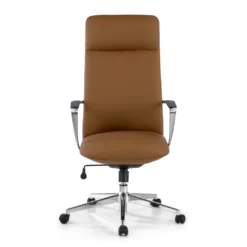 Sillón de Oficina Bristol, brazos aluminio, ecopiel