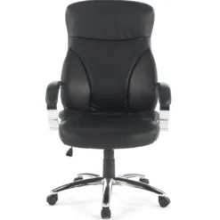 Sillón de oficina City ecopiel negra