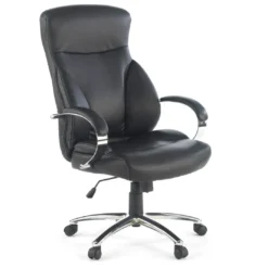 Sillón de oficina City ecopiel negra