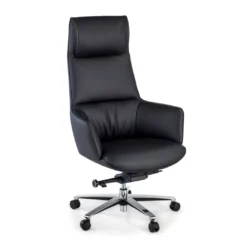 Sillón de oficina dirección President, alta gama, piel natural