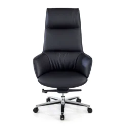 Sillón de oficina dirección President, alta gama, piel natural