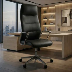 Sillón de Oficina Leeds, ecopiel, basculante