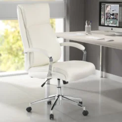 Sillón de oficina Tauro brazos tapizados ecopiel