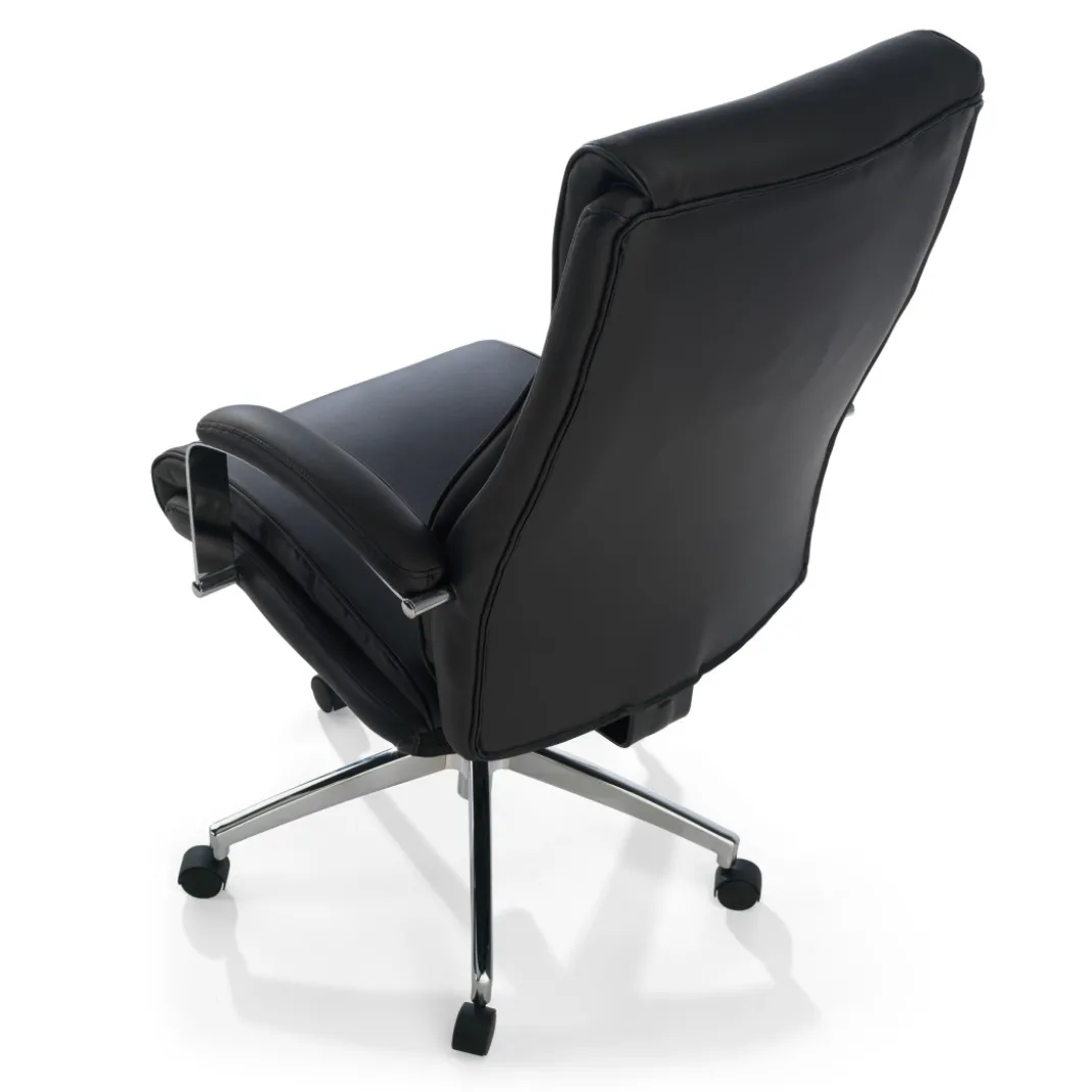 Sillón de oficina Tauro brazos tapizados ecopiel