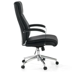 Sillón de oficina Tauro brazos tapizados ecopiel