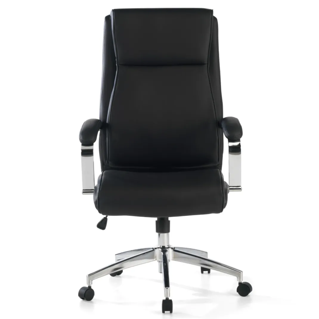Sillón de oficina Tauro brazos tapizados ecopiel