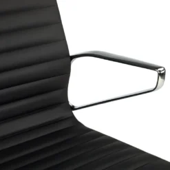 Sillón oficina de Diseño Forli, respaldo alto, piel natural