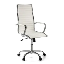 Sillón Oficina de diseño Milano, respaldo alto ecopiel