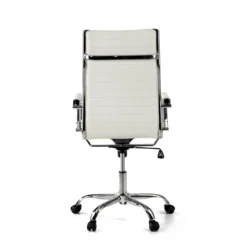 Sillón Oficina de diseño Milano, respaldo alto ecopiel