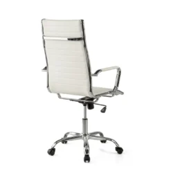 Sillón Oficina de diseño Milano, respaldo alto ecopiel