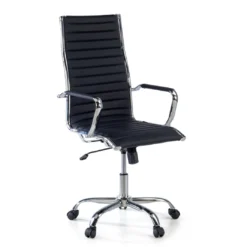 Sillón Oficina de diseño Milano, respaldo alto ecopiel