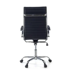 Sillón Oficina de diseño Milano, respaldo alto ecopiel