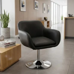 Sillón para Sala de espera giratorio Soho ecopiel