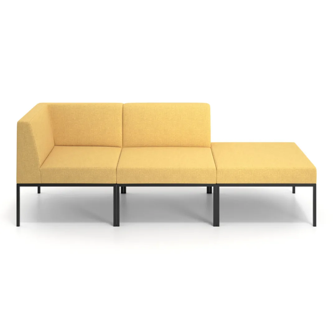 Sofa de Espera Pylos Modulo 2 asientos + Pouf