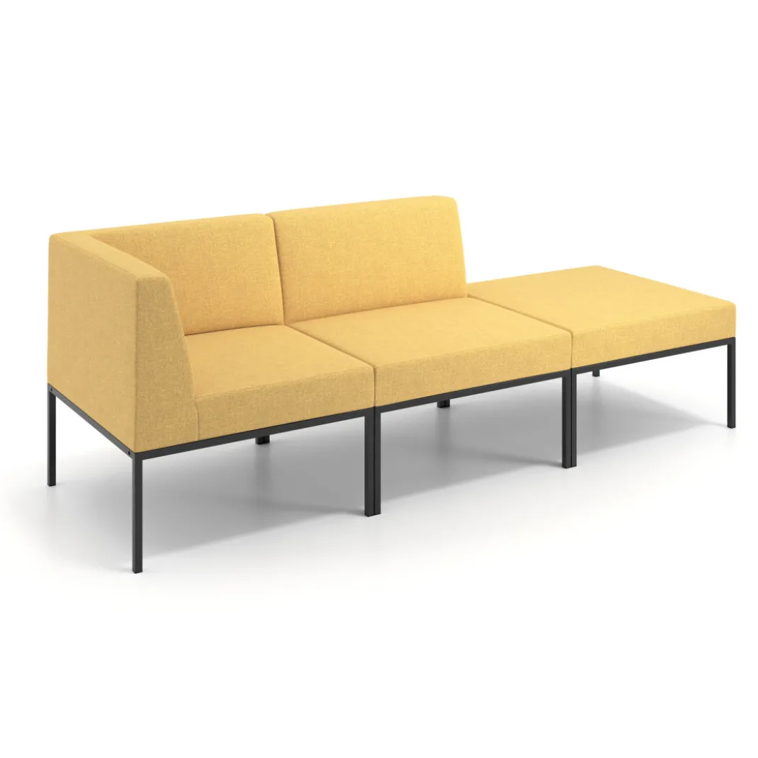 Sofa de Espera Pylos Modulo 2 asientos + Pouf