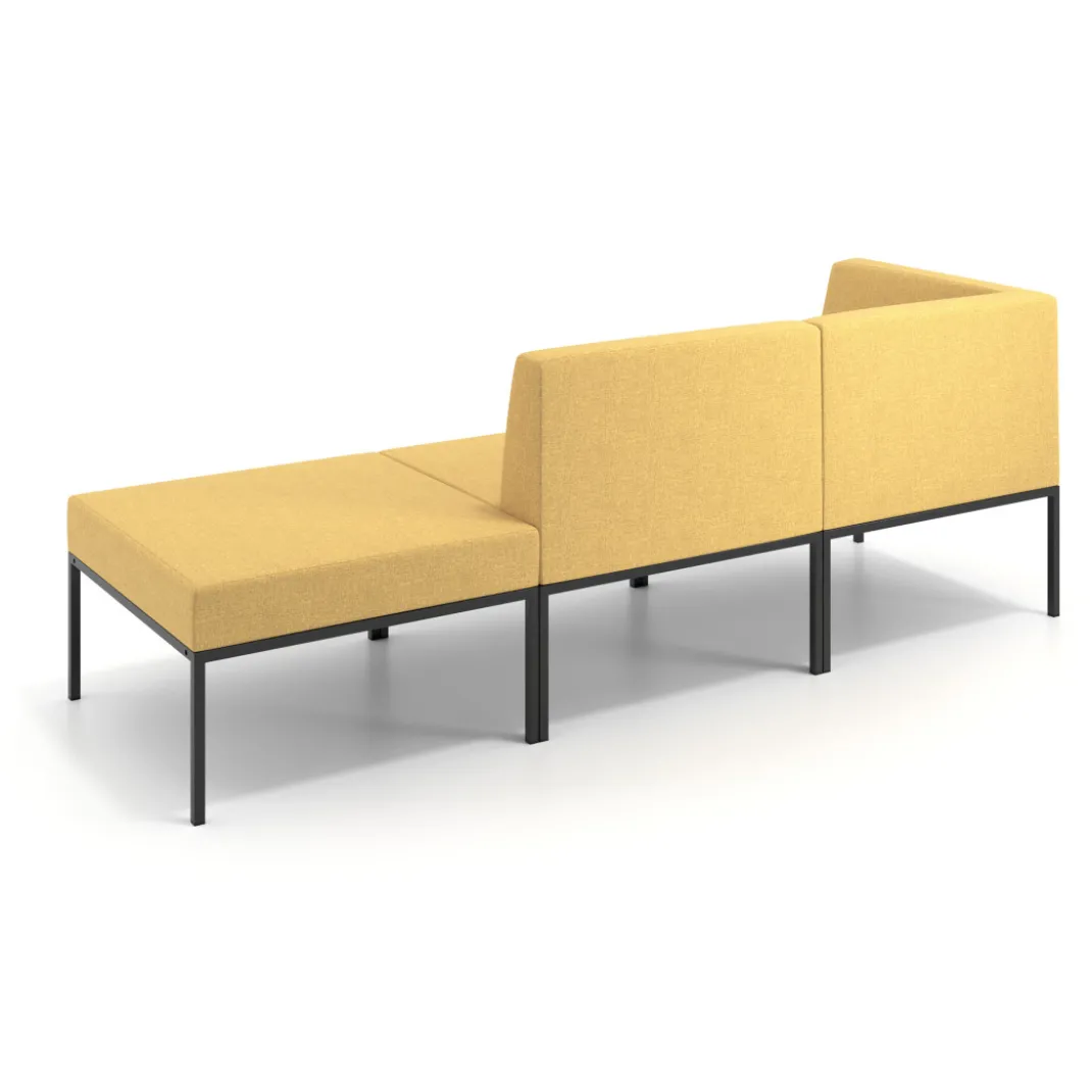 Sofa de Espera Pylos Modulo 2 asientos + Pouf