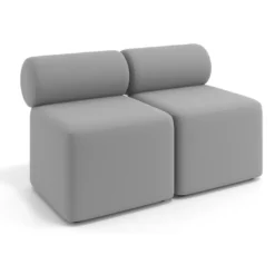 Sofa de oficina Oasis módulo recto doble 120cm