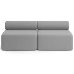 Sofa de oficina Oasis módulo recto doble 200cm