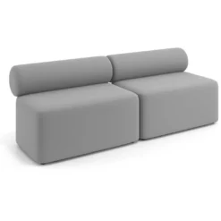 Sofa de oficina Oasis módulo recto doble 200cm