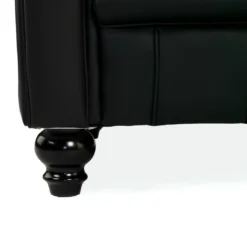 Sofa capitoné de recepción Chesterfield 2 plazas negro