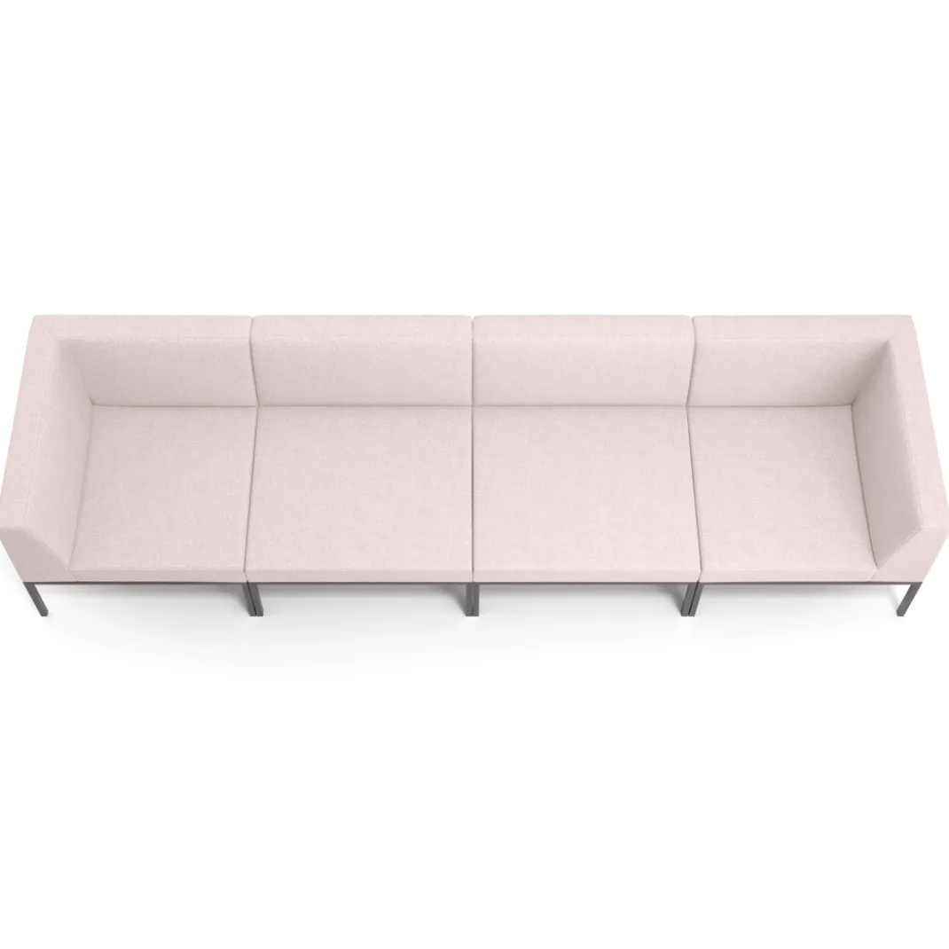 Sofa de Espera Pylos 4 asientos con brazo