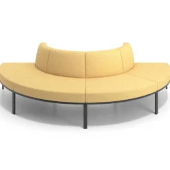 Sofa de Espera Pylos Curvo, Módulo Convexo 4 asientos