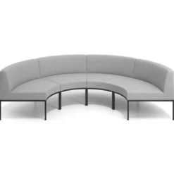 Sofa de Espera Pylos Curvo, Módulo Concavo 4 asientos