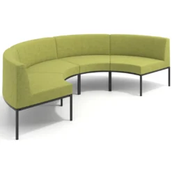 Sofa de Espera Pylos Curvo, Módulo Concavo 4 asientos