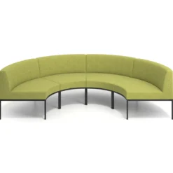 Sofa de Espera Pylos Curvo, Módulo Concavo 4 asientos