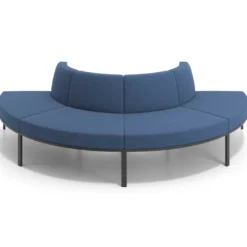 Sofa de Espera Pylos Curvo, Módulo Convexo 4 asientos