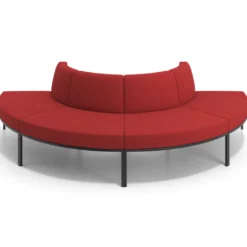 Sofa de Espera Pylos Curvo, Módulo Convexo 4 asientos