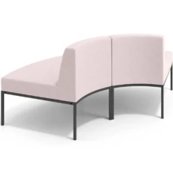Sofa de Espera Pylos Curvo, Módulo Convexo 2 asientos