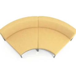 Sofa de Espera Pylos Curvo, Módulo Concavo 2 asientos