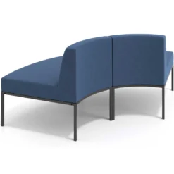 Sofa de Espera Pylos Curvo, Módulo Concavo + Convexo 4 asientos
