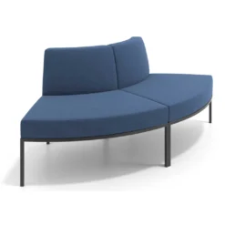 Sofa de Espera Pylos Curvo, Módulo Concavo + Convexo 4 asientos