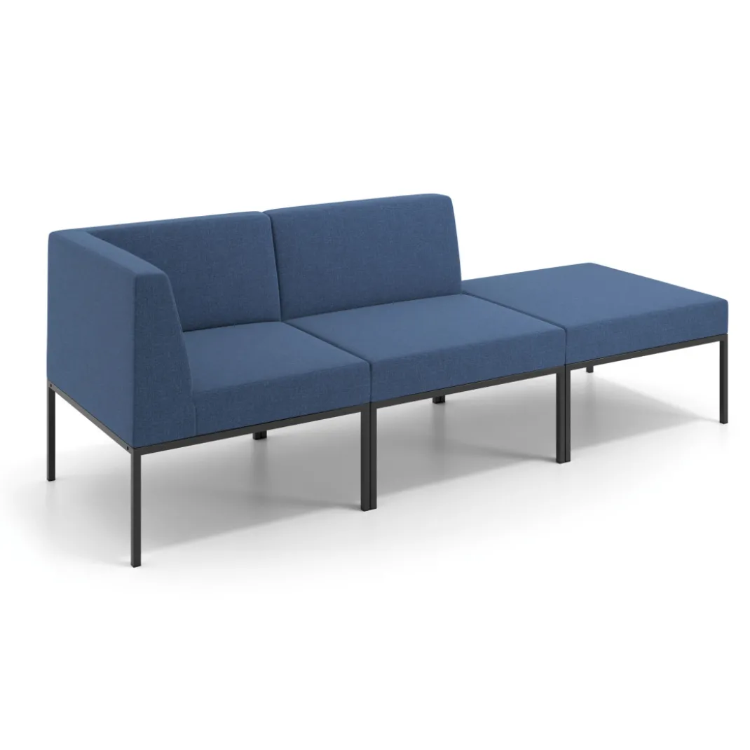 Sofa de Espera Pylos Modulo 2 asientos + Pouf