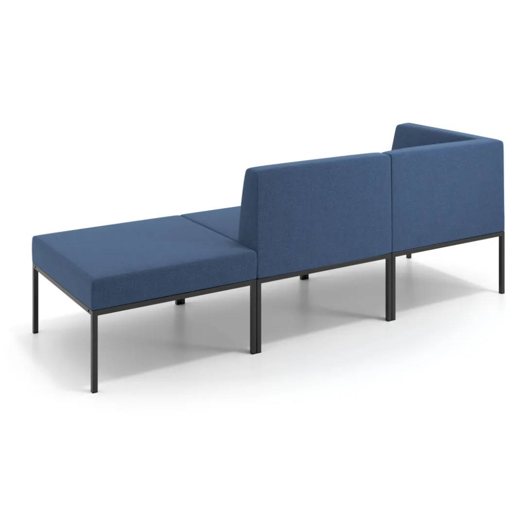 Sofa de Espera Pylos Modulo 2 asientos + Pouf