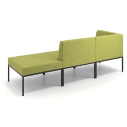 Sofa de Espera Pylos Modulo 2 asientos + Pouf