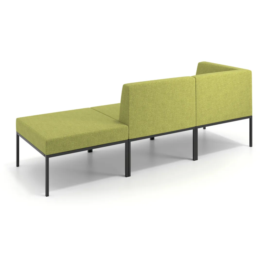 Sofa de Espera Pylos Modulo 2 asientos + Pouf