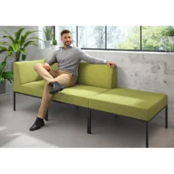 Sofa de Espera Pylos Modulo 2 asientos + Pouf